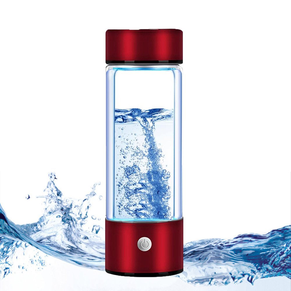Upgrated Hydrogen Water Bottle, Portable Hydrogen Water Bottle Generator, Rechargeable Hydrogen Water Ionizer Machine for Home Office Travel