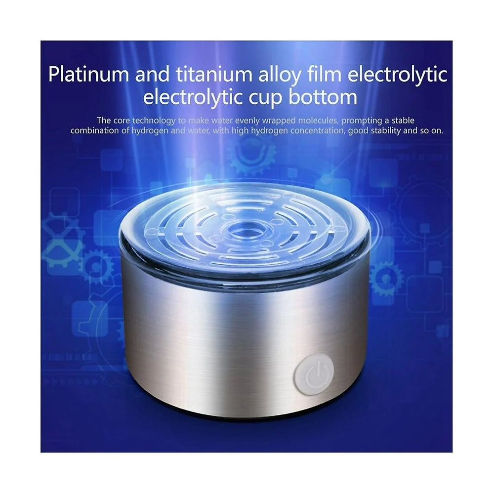 Upgrated Hydrogen Water Bottle, Portable Hydrogen Water Bottle Generator, Rechargeable Hydrogen Water Ionizer Machine for Home Office Travel