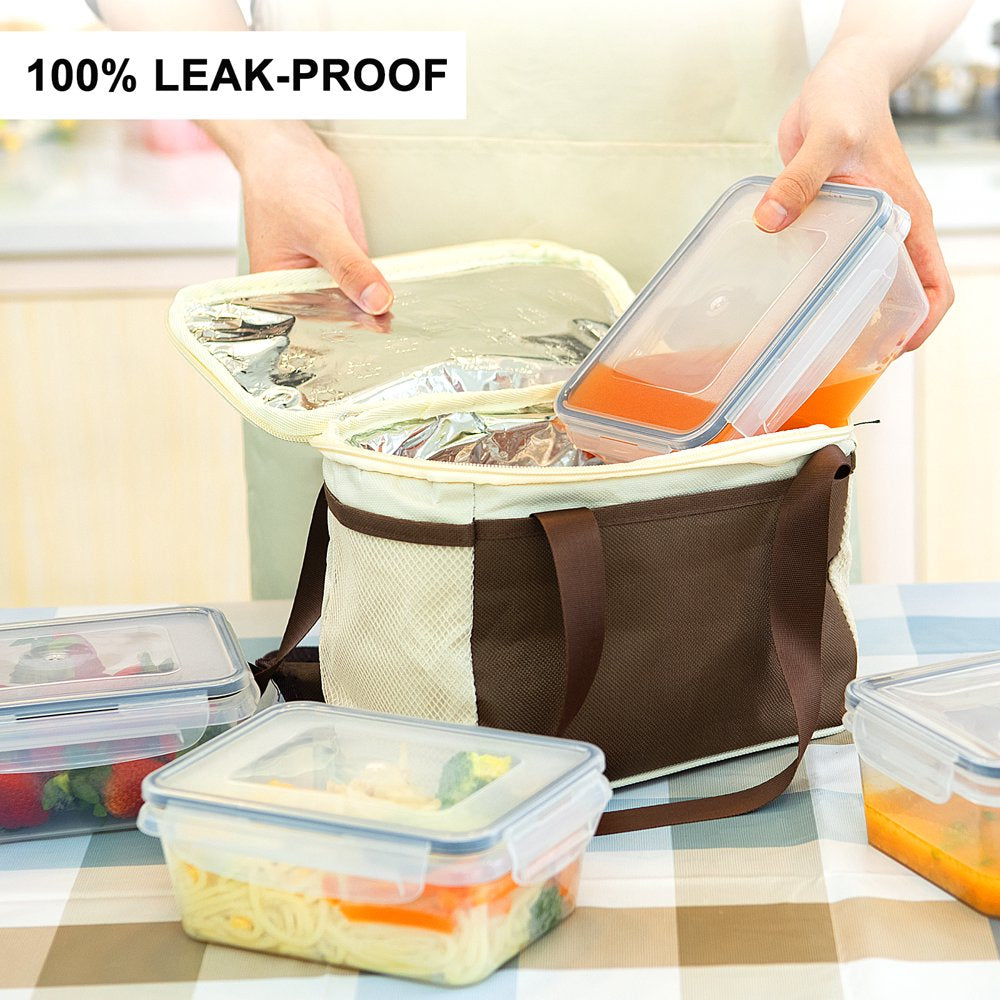 32 Pcs Food Storage Containers Set with Upgraded Snap Locking Lids (16 Lids + 16 Containers) - Airtight Plastic Containers for Pantry & Kitchen Organization - Bpa-Free with Free Labels & Marker